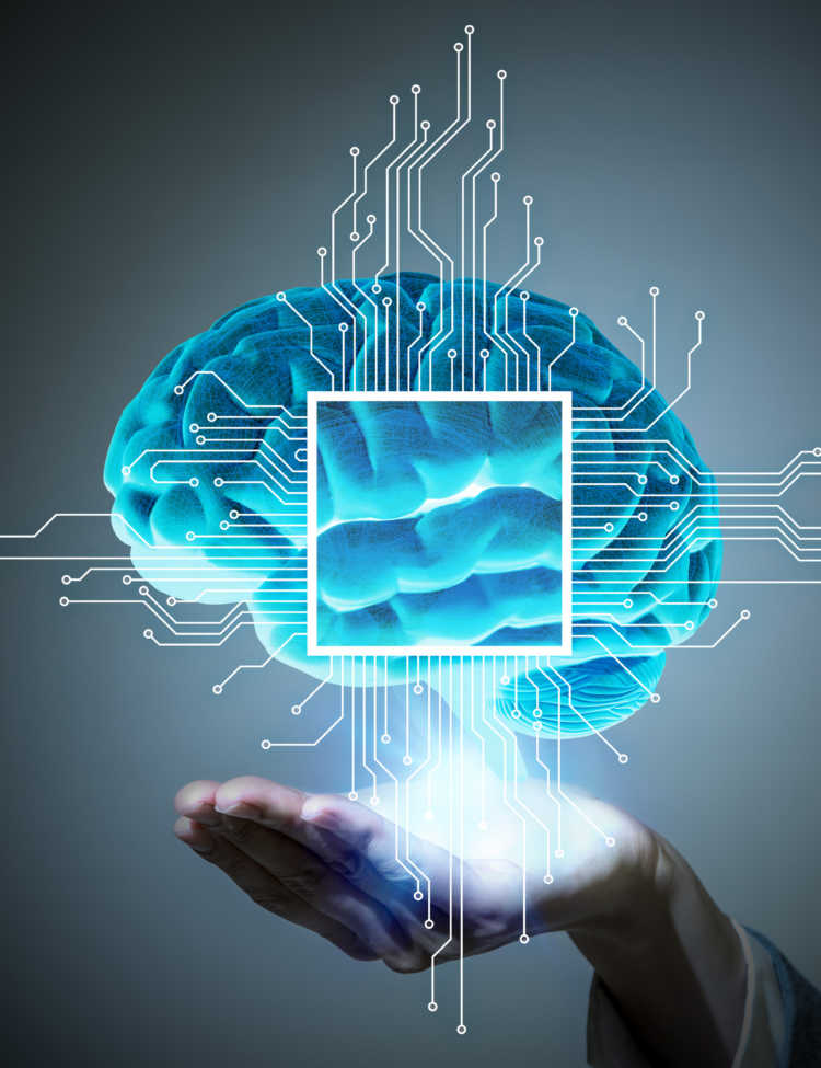 Chombosan/iStock image depicting Artificial Intelligence and the Human Brain