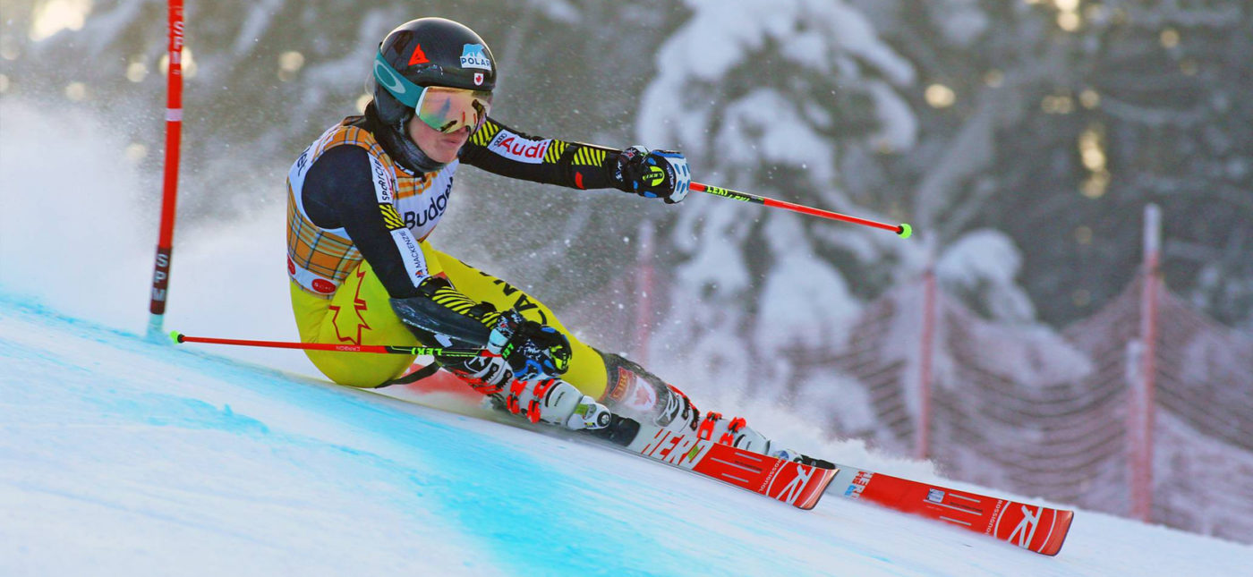 Malcolm Carmichael’s photo of Team Canada Alpine Skiier Erin Mielzynski.