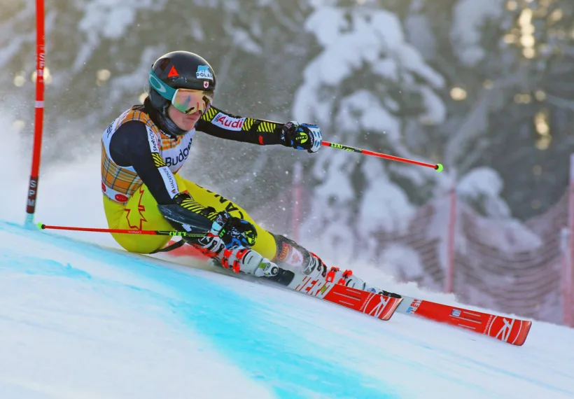 Malcolm Carmichael’s photo of Team Canada Alpine Skiier Erin Mielzynski.