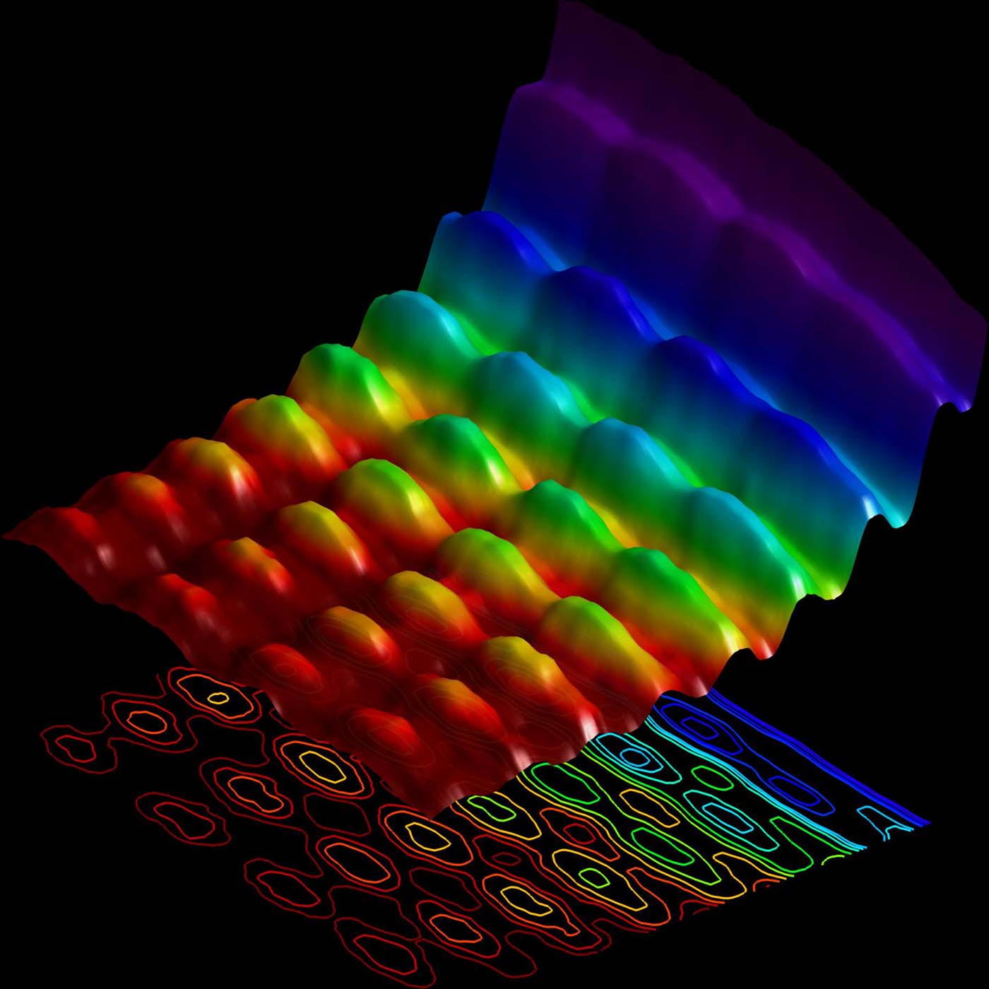 Visualization of light as both a particle and a wave. Image credit: EFPL.
