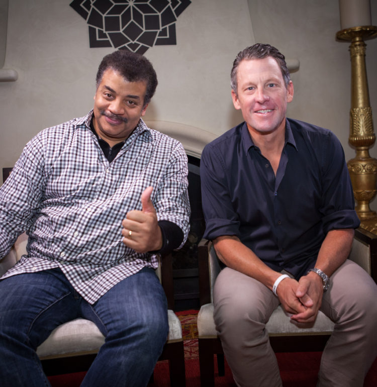 Brandon Royal’s photo of Neil deGrasse Tyson and Lance Armstrong.