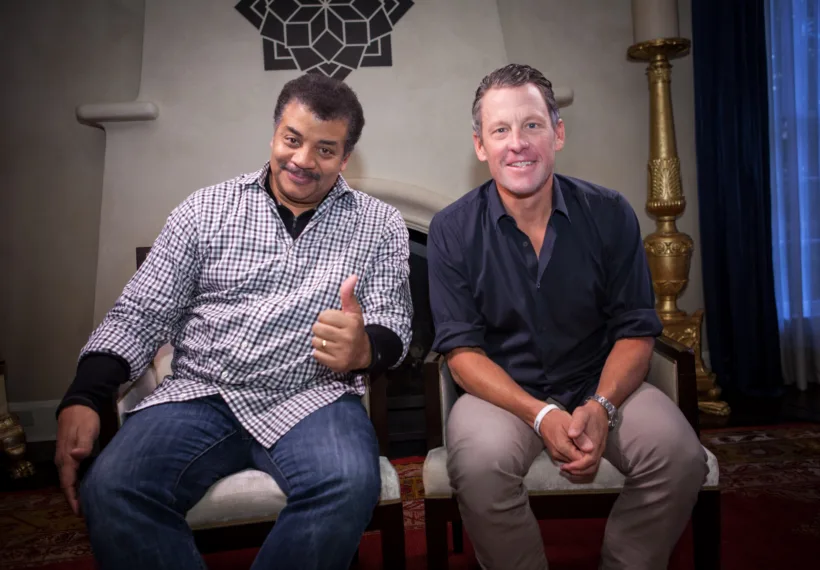 Brandon Royal’s photo of Neil deGrasse Tyson and Lance Armstrong.