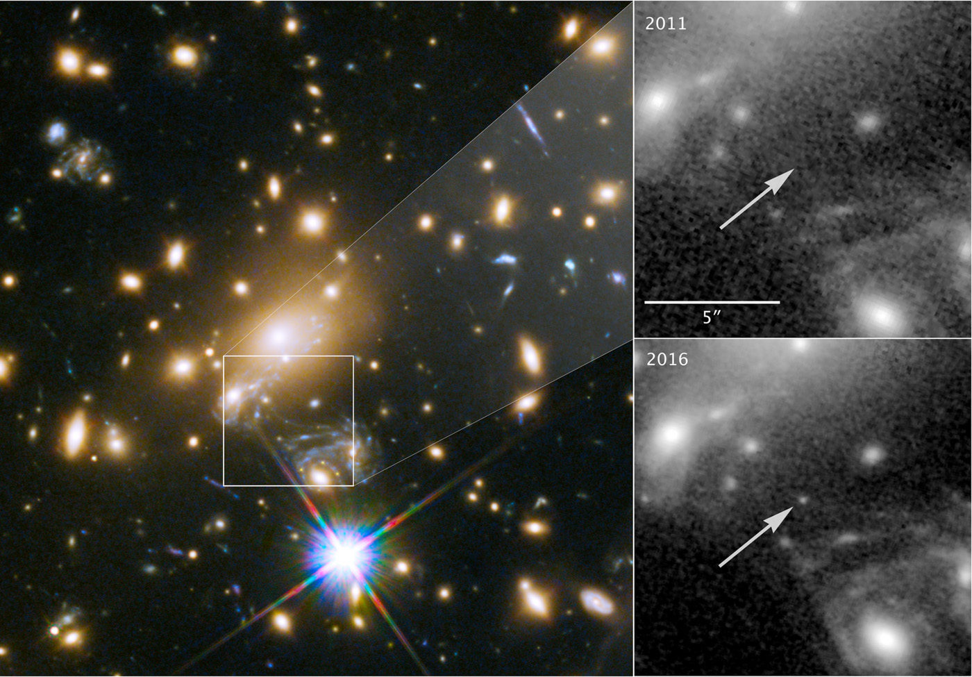 Image of Icarus host galaxy. Credit: NASA-Hubble, ESA, P. Kelly et al.