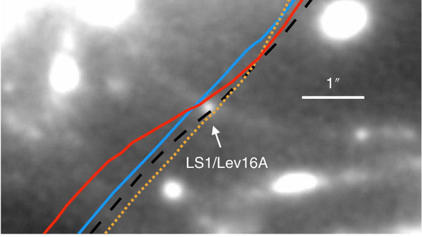 Graphic showing Icarus being gravitationally lensed. Credit: NASA-Hubble, P. Kelly et al.