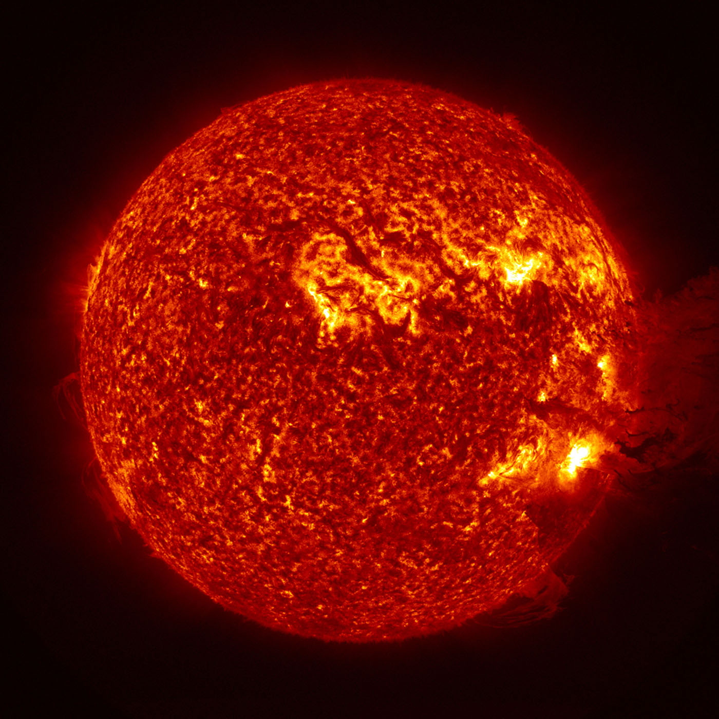 NASA Science Visualization Studio image of the surface of the sun.