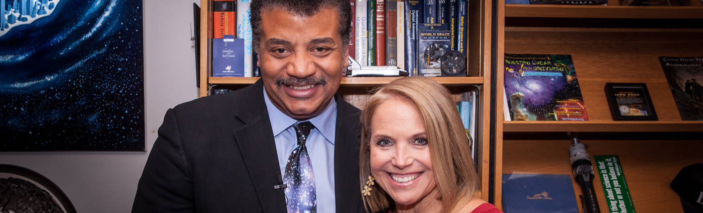 Brandon Royal’s photo of Neil deGrasse Tyson and Katie Couric.