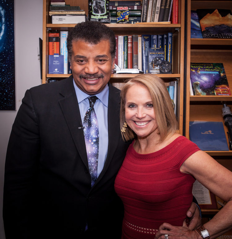 Brandon Royal’s photo of Neil deGrasse Tyson and Katie Couric.