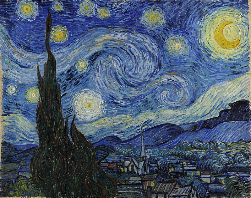 The Starry Night, by Vincent Van Gogh.