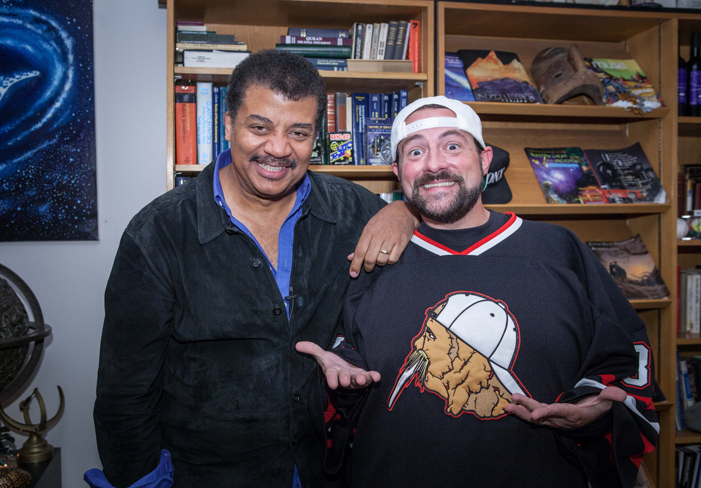 Brandon Royal's photo of Kevin Smith and Neil deGrasse Tyson.