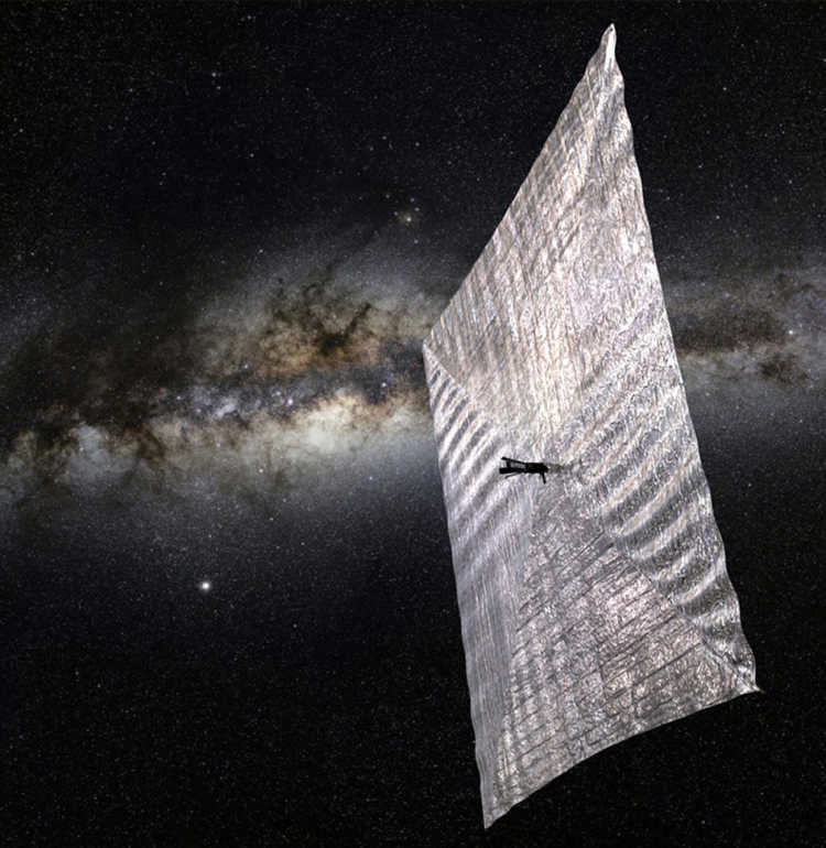 Image of the Planetary Society’s Light Sail, credit: Josh Spradling/The Planetary Society.