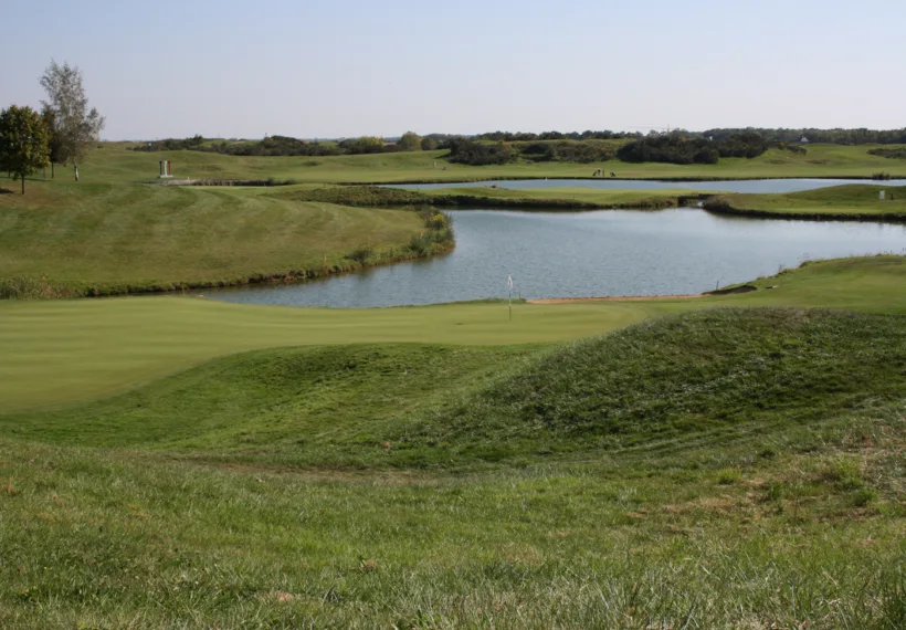 Lionel Allorge's photo showing the Golf National, a golf course in Guyancourt, France, via Wikimedia Commons.