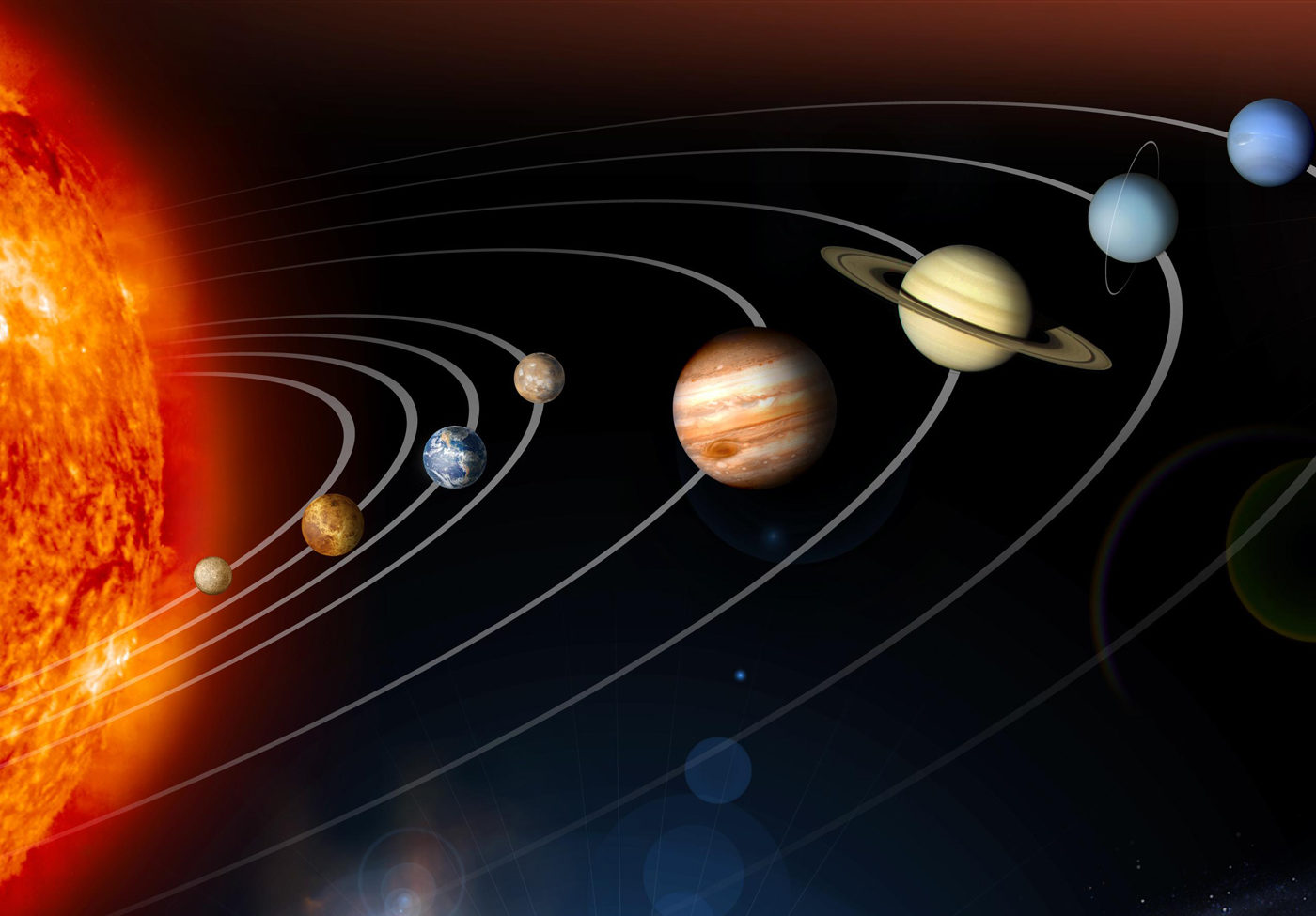 NASA illustration of our solar system.