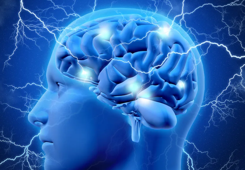 3D illustration of a male brain by kirstypargeter/iStock.