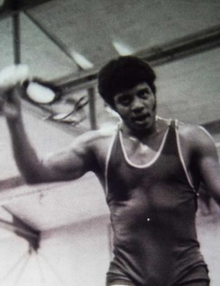 Photo of Neil deGrasse Tyson when he was the captain of his high school wrestling team. ©Tyson Archives.