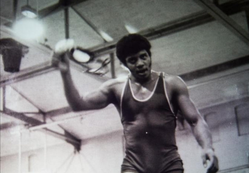Photo of Neil deGrasse Tyson when he was the captain of his high school wrestling team. ©Tyson Archives.