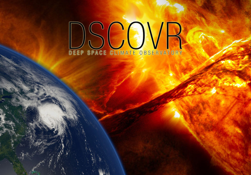 Graphic depicting the DSCOVR Deep Space Climate Observatory, originally championed by Al Gore. Credit: NASA.