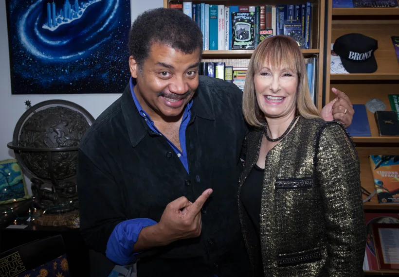 Brandon Royal’s photo of Neil deGrasse Tyson and Gale Ann Hurd.