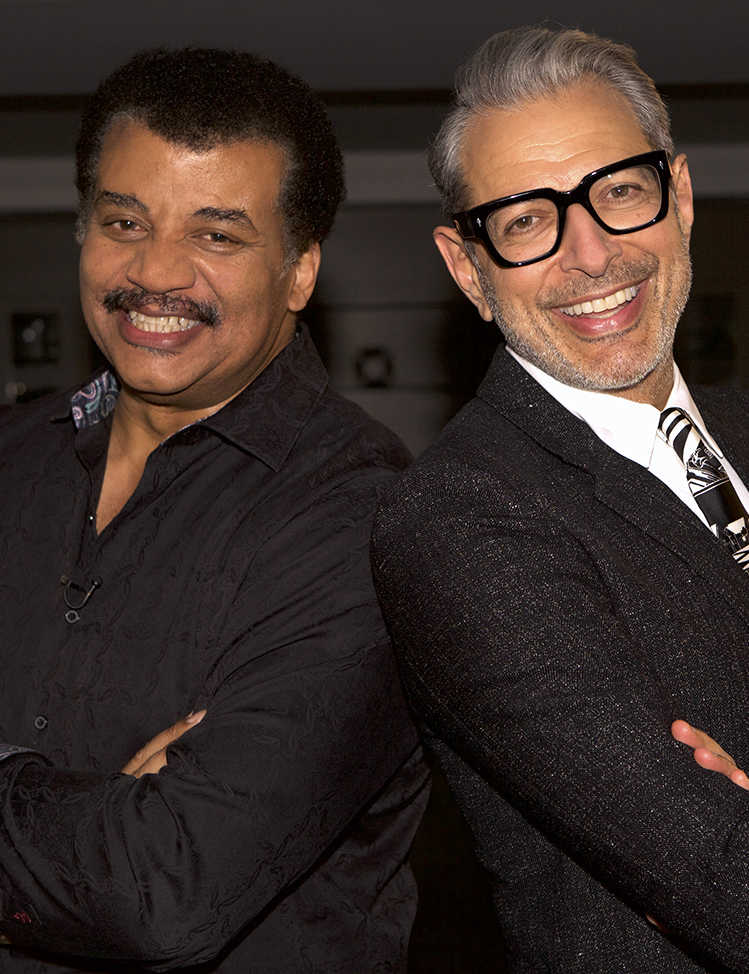 Kris Denton's photo of Neil deGrasse Tyson and Jeff Goldblum.