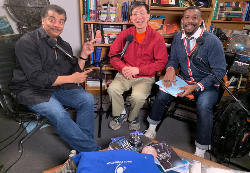 StarTalk’s photo of Neil deGrasse Tyson, Chuck Nice, and Charles Liu.