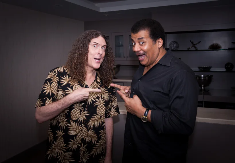 Brandon Royal’s photo of Weird Al Yankovic and Neil deGrasse Tyson.