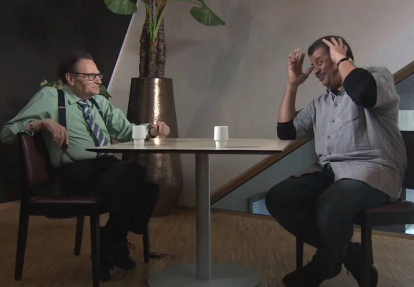 National Geographic’s photo of Larry King and Neil deGrasse Tyson.