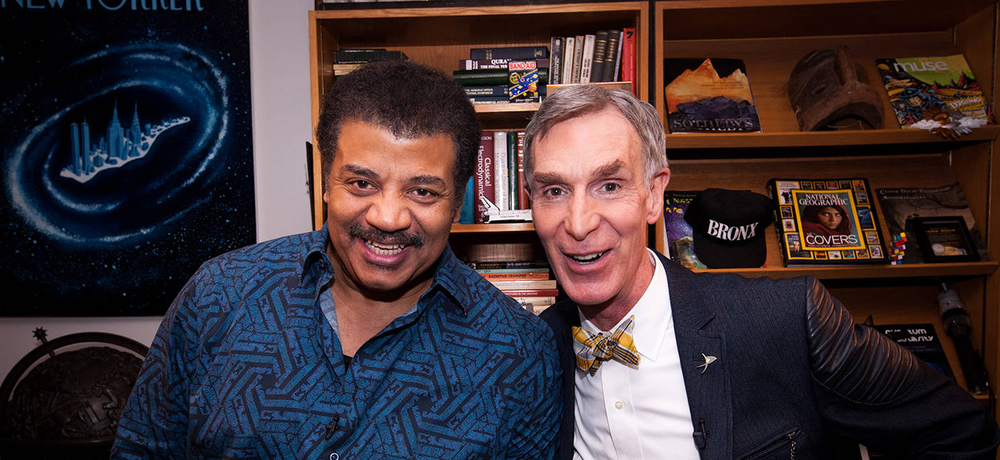 Brandon Royal’s photo of Neil deGrasse Tyson and Bill Nye.