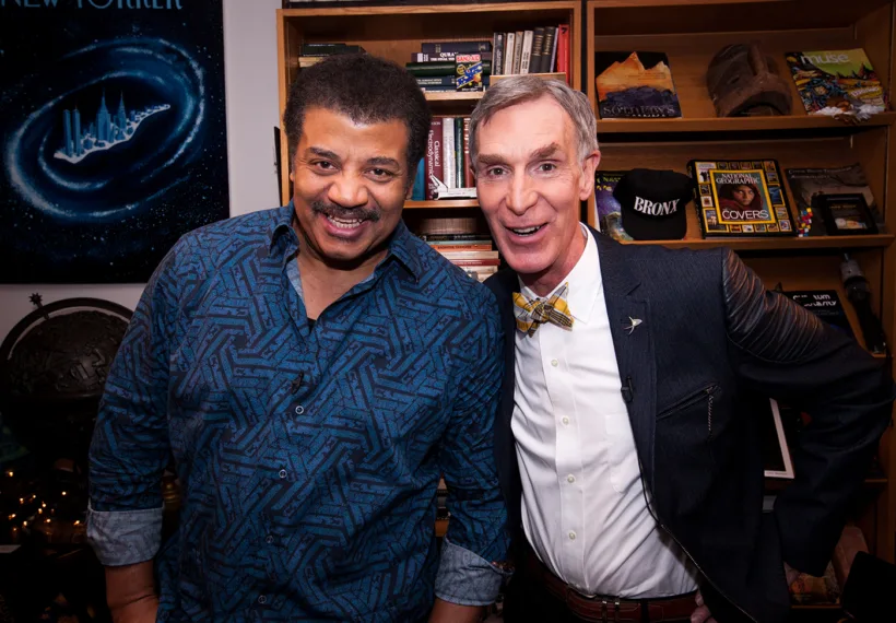 Brandon Royal’s photo of Neil deGrasse Tyson and Bill Nye.