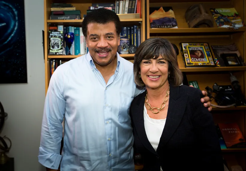 Brandon Royal’s photo of Neil deGrasse Tyson and Christiane Amanpour.