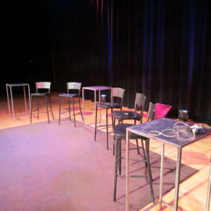 Jeffrey Simons' photo of the empty stage before StarTalk Live.