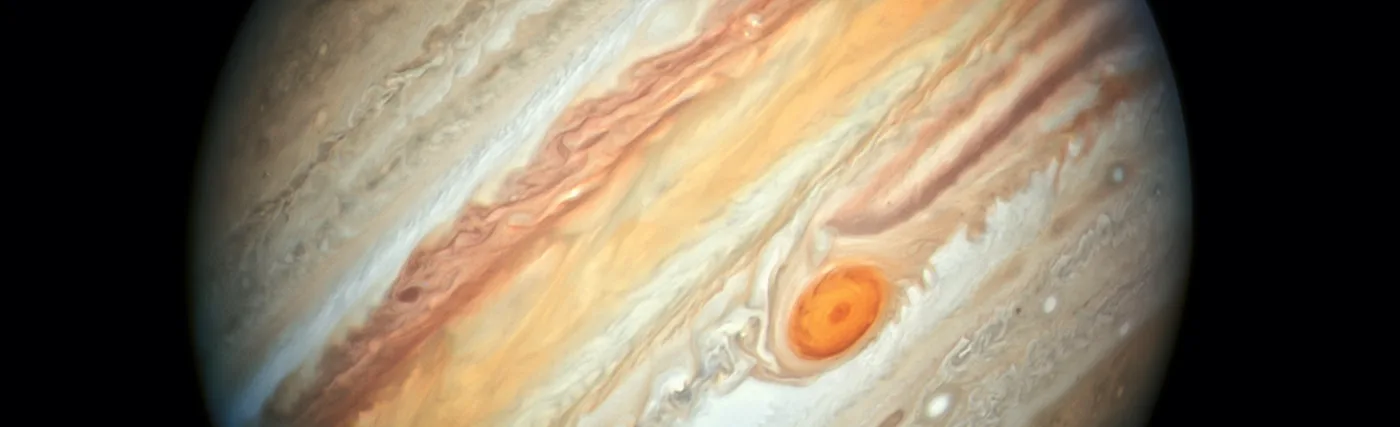 NASA Hubble Space Telescope visible light photo of Jupiter taken June 27, 2019. Credit: NASA, ESA, and A. Simon (NASA Goddard) [Public domain].