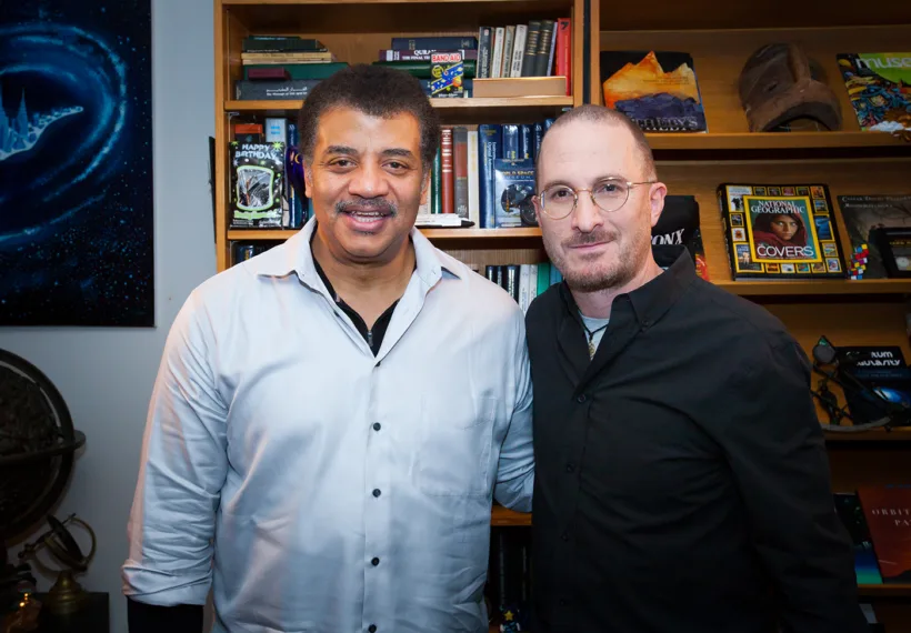 Brandon Royal’s Photo of Neil deGrasse Tyson and Darren Aronofsky.