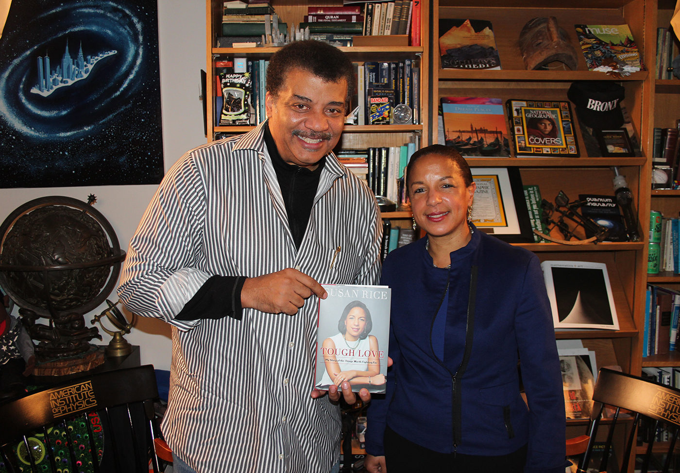 StarTalk’s photo of Neil deGrasse Tyson and Ambassador Susan Rice.