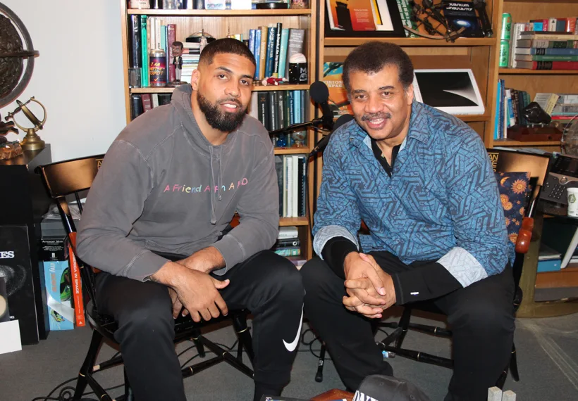 StarTalk’s Photo of Arian Foster and Neil deGrasse Tyson