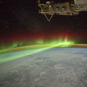 NASA’s Image of the Aurora from above the Earth.