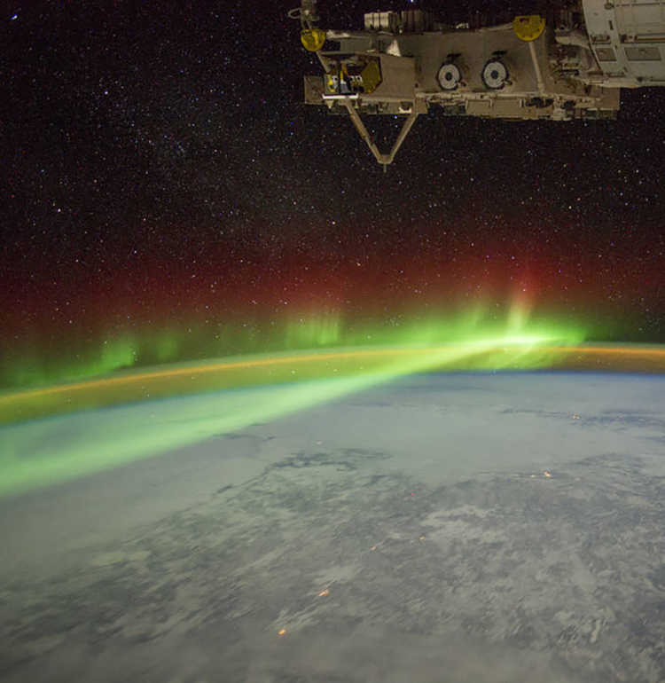 NASA’s Image of the Aurora from above the Earth.