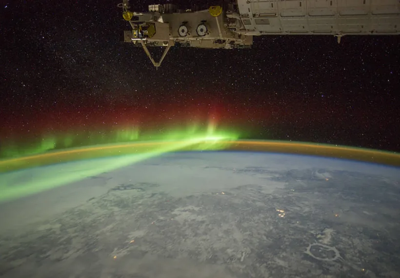 NASA’s Image of the Aurora from above the Earth.