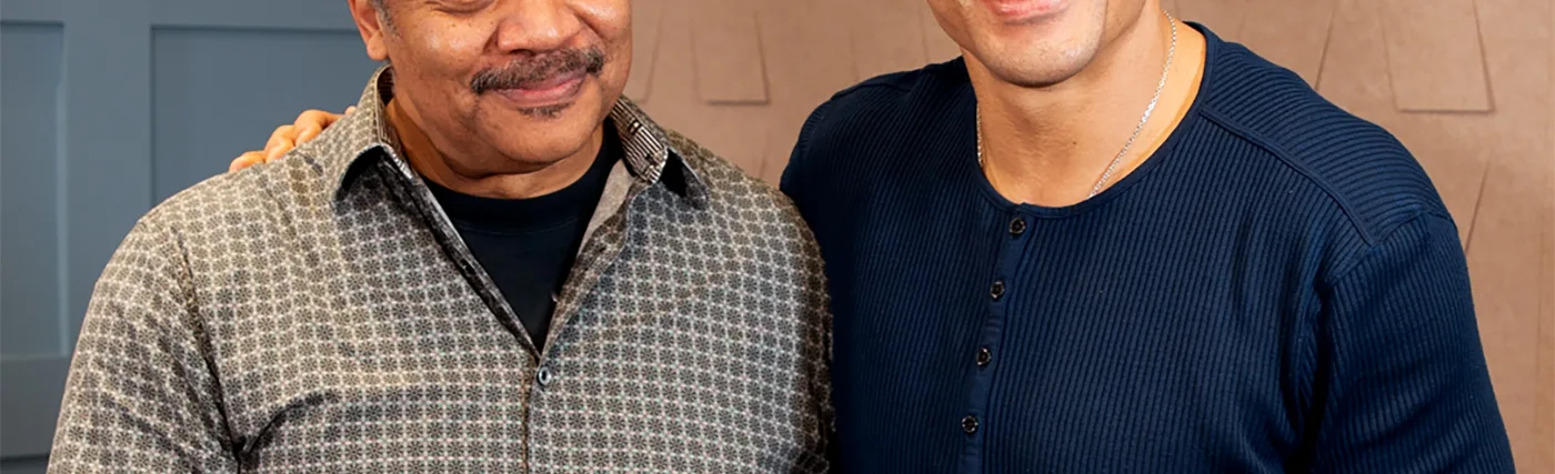 Vayner Talent’s Photo of Neil deGrasse Tyson and Tony Gonzalez.