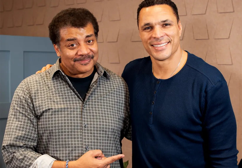 Vayner Talent’s Photo of Neil deGrasse Tyson and Tony Gonzalez.