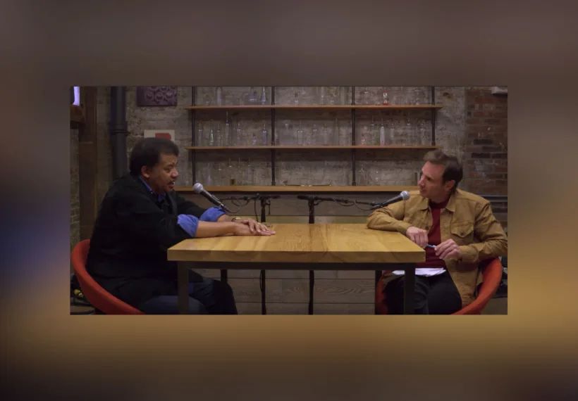 StarTalk’s Image of Neil deGrasse Tyson and Paul Mecurio in the YouTube Studios.