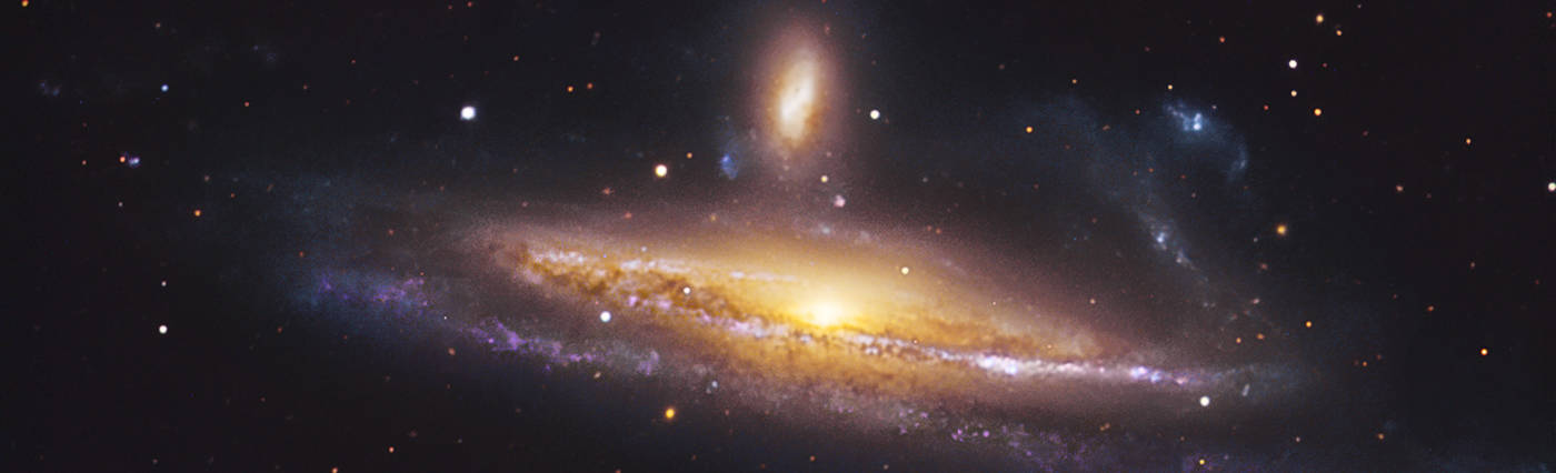 A photo of colliding galaxies NGC 1531 and 1532 by ESO et al.