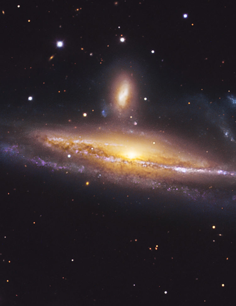 A photo of colliding galaxies NGC 1531 and 1532 by ESO et al.
