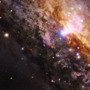 X-ray and Optical image of Galaxy NGC 4945, by NASA, ESO et al.