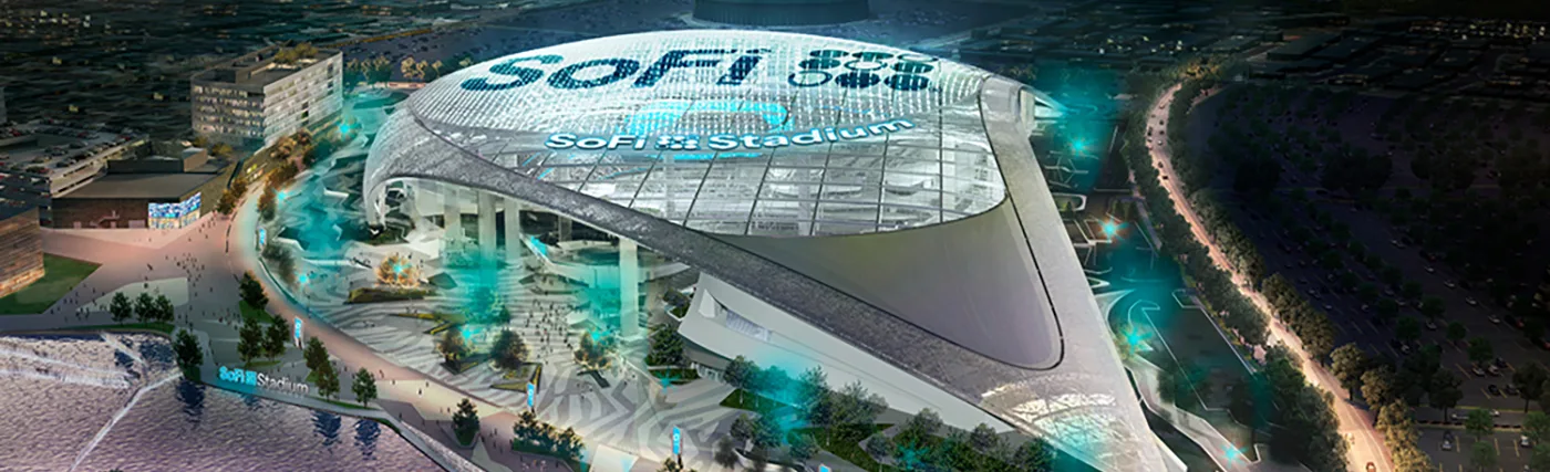 An Artist’s Rendering of SoFi Stadium.