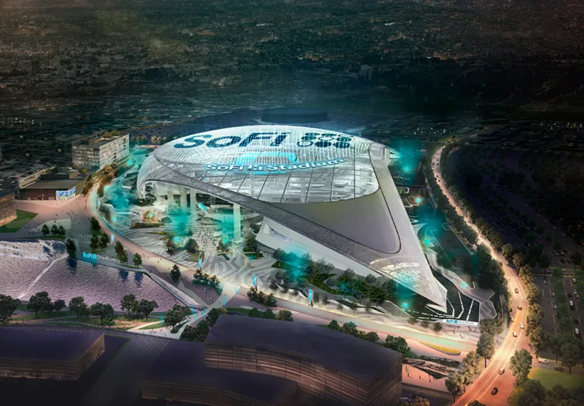 An Artist’s Rendering of SoFi Stadium.