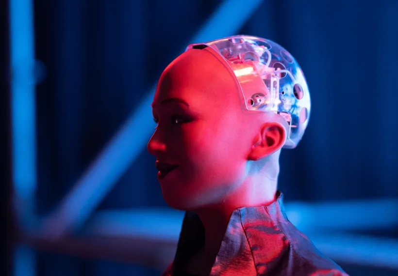 Web Summit’s Photo of Sophia the Robot.