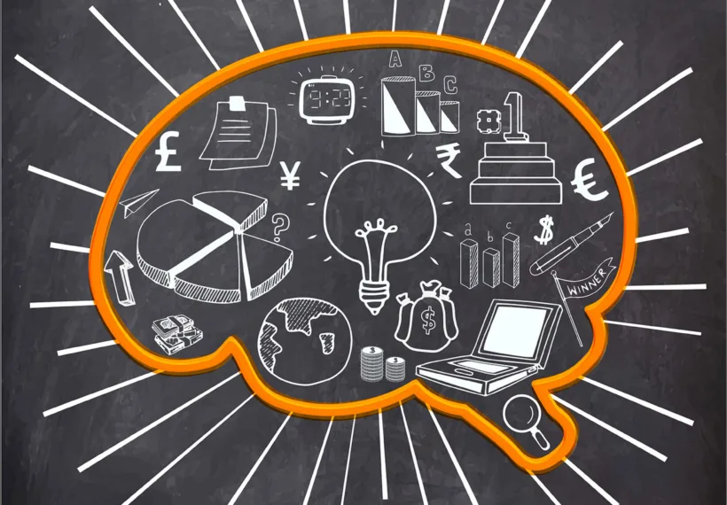 Storyblock’s graphic of a brain full of many things..