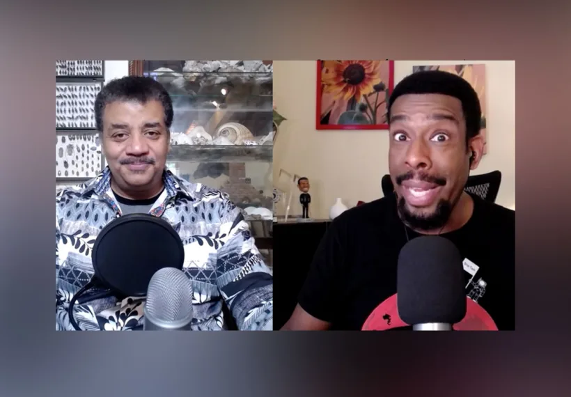 StarTalk’s image of Neil deGrasse Tyson and Chuck Nice answering virtual Cosmic Queries from the Coronaverse.