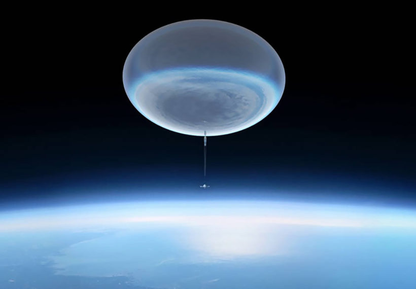 This illustration by the NASA/Goddard Space Flight Center Conceptual Image Lab/Michael Lentz shows a high-altitude balloon ascending into the upper atmosphere.