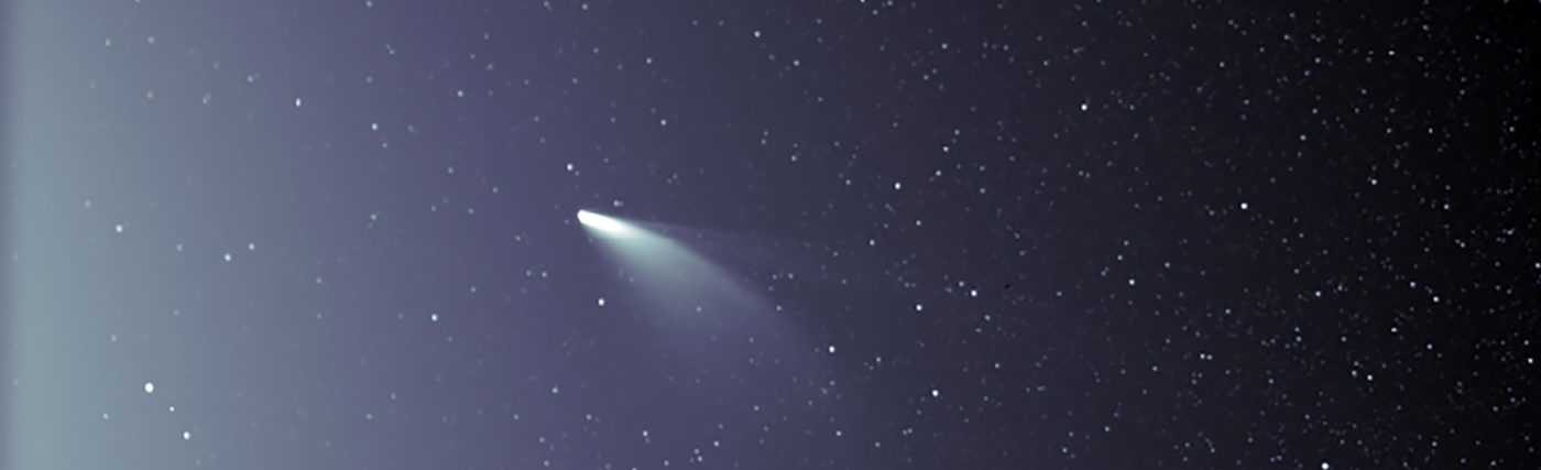 Comet NEOWISE on a flyby. Credit NASA/Johns Hopkins APL/Naval Research Lab/Parker Solar Probe/Brendan Gallagher