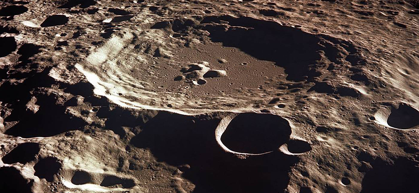 NASA's Photo of Crater Daedalus on the lunar farside as seen from Apollo 11.NASA's Photo of Crater Daedalus on the lunar farside as seen from Apollo 11.